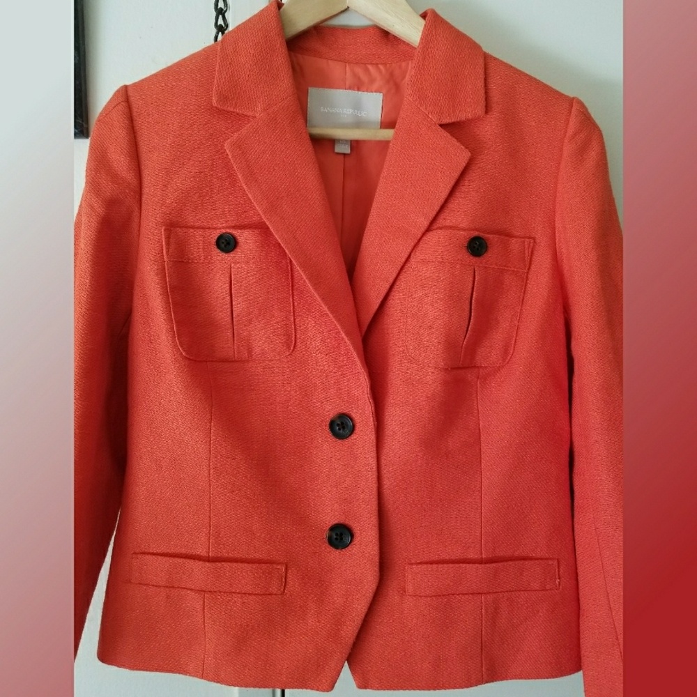 Banana Republic Orange Blazer